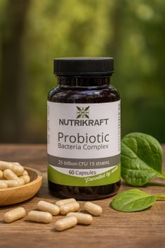 Nutrikraft - Complexo de 15 Cepas de Culturas Bacterianas 425 mg 60 Cápsulas