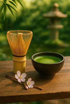 Batedor de Bambu para Matcha