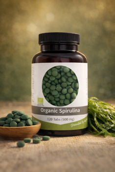 Nutrikraft - Comprimidos de Spirulina 120 Comprimidos Biológicos