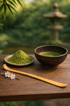 Colher de Bambu para Matcha