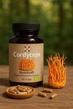 Nutrikraft - Cápsulas de Cordyceps 500 mg 60 Cápsulas Biológicas