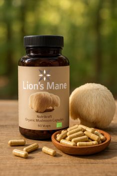 Nutrikraft - Cápsulas de Lion's Mane 450 mg 60 Cápsulas Biológicas