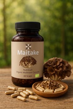 Nutrikraft - Cápsulas de Maitake 450 mg 60 Cápsulas Biológicas