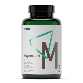 Puori M3 Suplemento de Magnésio 120 Cápsulas